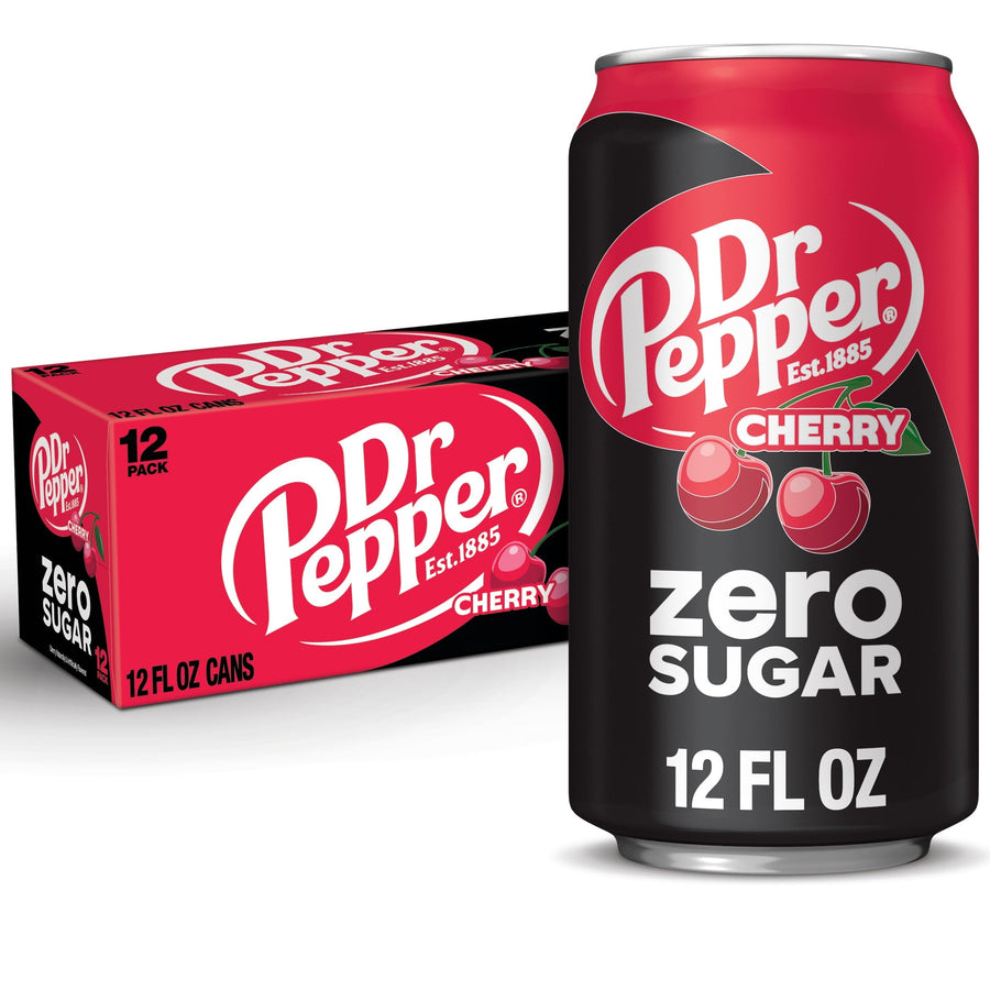 Dr Pepper Cherry Zero Sugar Soda - Travel Sip Bottle